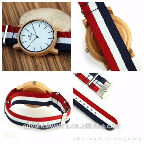 Wholesale Fashion Wood Watch Men, Custom Logo Wrist Watch, Nato Strap watch and all wood watch for men and women